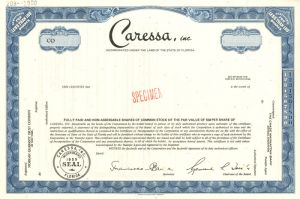 Caressa, Inc